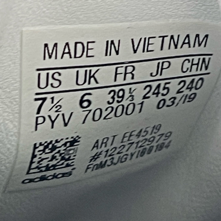 Adidas Sleek Women's Black Leather Low Top Lace Up Athletic Sneakers Shoes 7.5