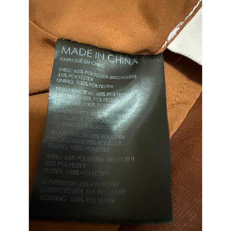 Club Monaco Brown Silk Satin High Waisted Slit Full Straight Maxi Slip Skirt 8