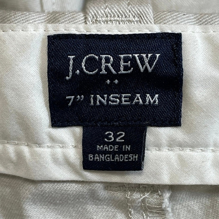 J.Crew Men's Beige High Rise Casual Lounge Stretch Golf Summer Chino Shorts 32