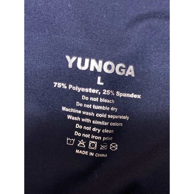 Yunoga Women's High Rise Yoga Gym Workout Athletic Activewear Biker Shorts Sz L