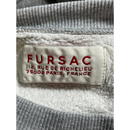 Fursac Gray Crew Neck Long Sleeve Sweater Activewear Athletic Sweatshirt Top M