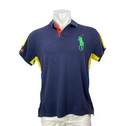 Polo Ralph Lauren US Open Tennis Tournament Navy Blue Short Sleeves Polo Shirt L