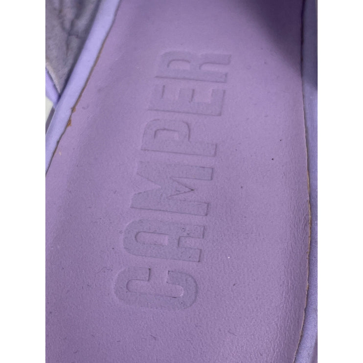Camper Trisha Women's Purple Cross Strap Block Heels Slides Sandals Sz 37 US 6