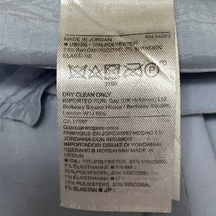 Banana Republic Avery Women's Blue High Rise Straight Leg Trousers Pants Size 14