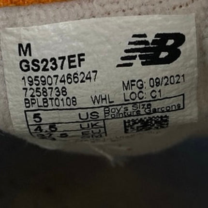 New Balance 237 Bungee Kids Multicolor Lace Up Low Top Athletic Sneakers Shoes 5
