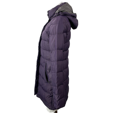 The North Face Women's Purple Long Sleeves Quilted Hooded Puffer Coat Jacket S/P