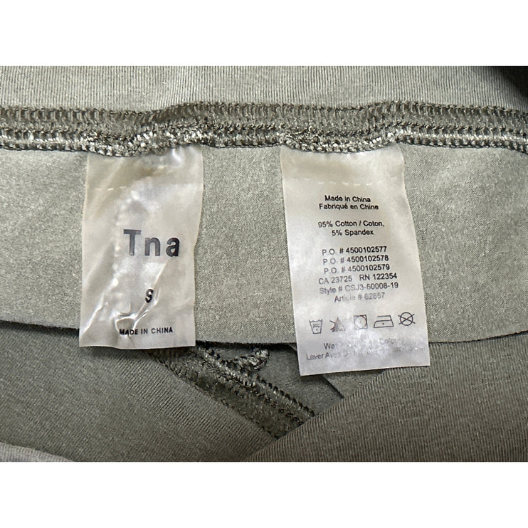Aritzia TNA Women's Green Low Rise Activewear Fitness Yoga Gym Biker Shorts Sz S