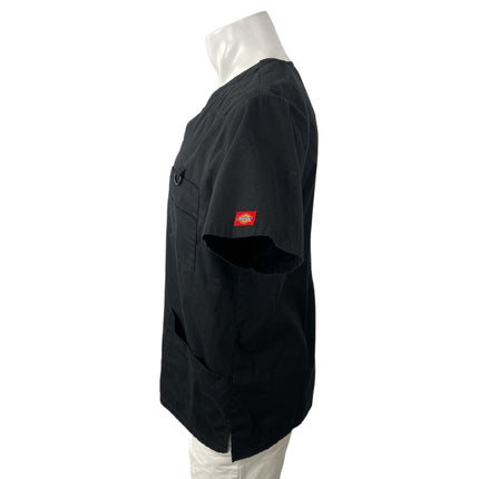 Dickies Men's Black V Neck Short Sleeve Pants Medical Nurse Scrub Set Size M