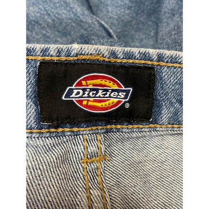 Dickies Mens Blue Medium Wash High Waisted Straight Leg Denim Jeans Pants 32x32
