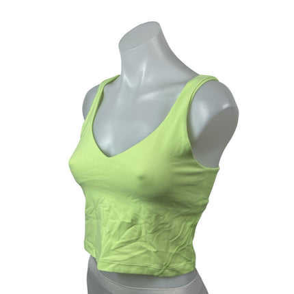 Lululemon Green V Neck Sleeveless Yoga Gym Athletic Activewear Crop Tank Top S