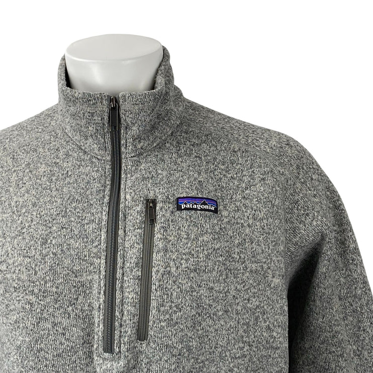 Patagonia Better Mens Gray Fleece Long Sleeve High Neck Sweatshirt Sweater Top L