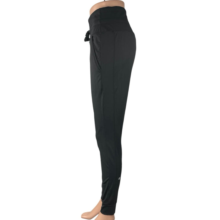 Halara Women's Black High Waisted Drawstring Athletic Leggings Pants Size M