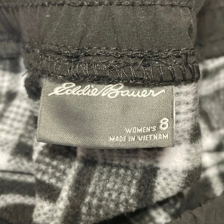 Eddie Bauer Women's Black Elastic High Waist Wide Leg Lounge Trousers Pants Sz S
