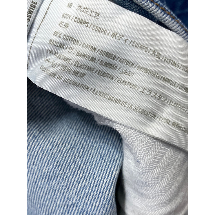 Abercrombie & Fitch The 90s Straight Women's Blue High Rise Denim Jeans Size 24