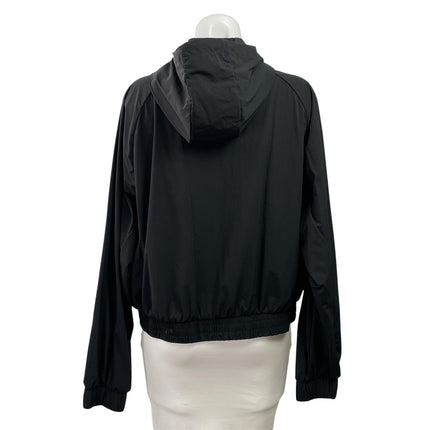 Represent 247 Women's Black Long Sleeve Zip Up Athletic Training Jacket Size 12