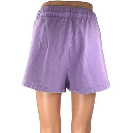 Joy Lab Women's Purple Drawstring High Waist Activewear Lounge Sweat Shorts M