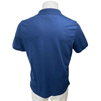 Banana Republic Luxury Touch Men's Blue Short Sleeve Collar Polo Shirt Top Sz L