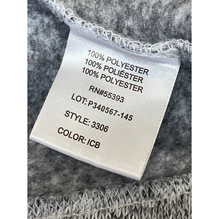Vantage Summit Fleece Gray Full Zip Long Sleeve Sweatshirt Sweater Jacket Top M