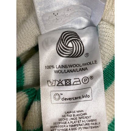 Saint James L'atelier Cream Green Striped Long Sleeve Sweatshirt Sweater Top S