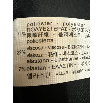 Zara Black Buckle Strap High Waisted Pleated A Line Mini Skort Skirt Size M