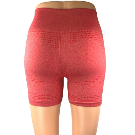 Gymshark Women's Red Pull On Logo Yoga Workout Gym Athletic Biker Shorts Size S