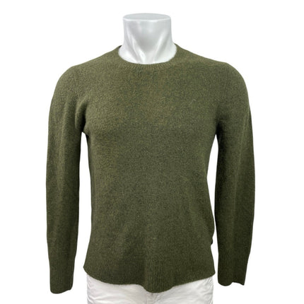 J.Crew Men's Green Wool Knitted Long Sleeve Crew Neck Sweatshirt Sweater Top S