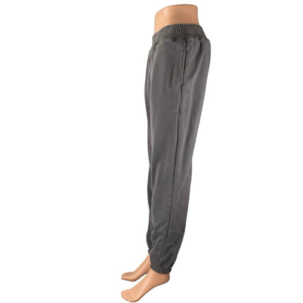 DFYNE Women's Gray High Rise Pull On Tapered Athletic Jogger Sweat Pants Size S