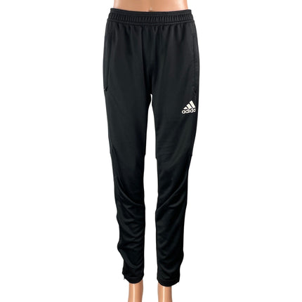 Adidas Tiro 17 Womens Black Athletic Elastic Waist Slim Tapered Training Pants S