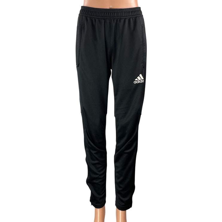 Adidas Tiro 17 Womens Black Athletic Elastic Waist Slim Tapered Training Pants S