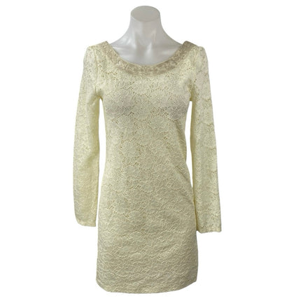 NEW Ralph Lauren Denim & Supply White Floral Lace Embroidered Mini Shift Dress M