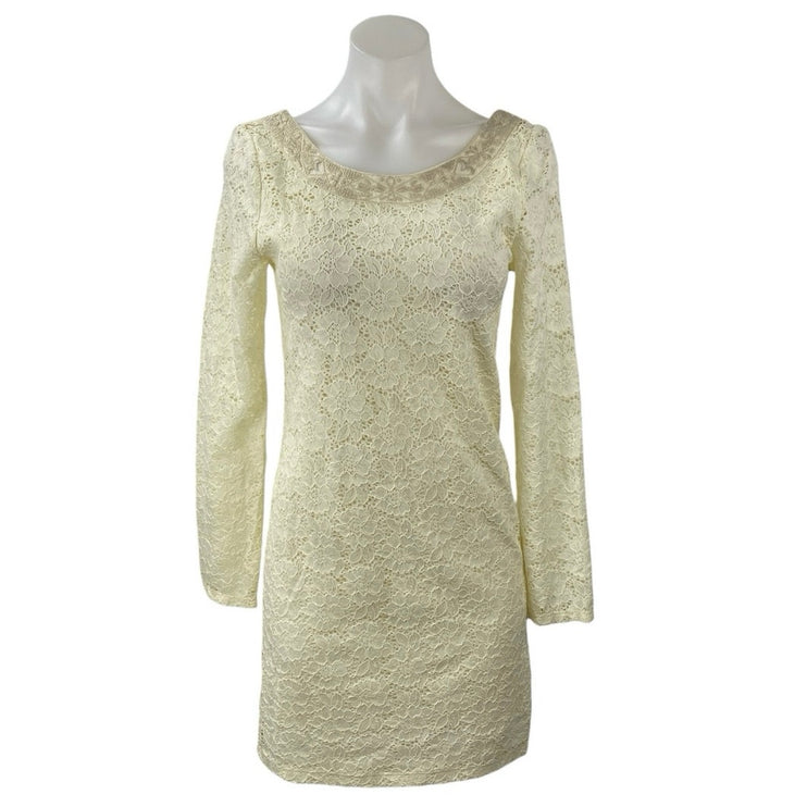 NEW Ralph Lauren Denim & Supply White Floral Lace Embroidered Mini Shift Dress M