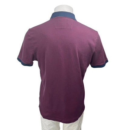 Banana Republic Luxury Touch Men's Red Short Sleeve Collar Polo Shirt Top Size L