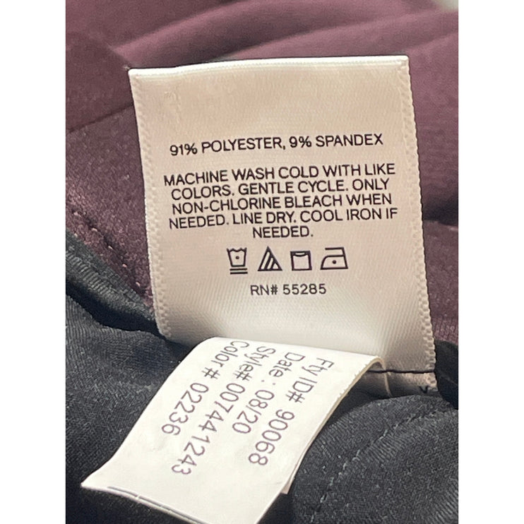 Express Women's Purple High Waisted Bootcut Flared Trousers Dress Pants Size 4R