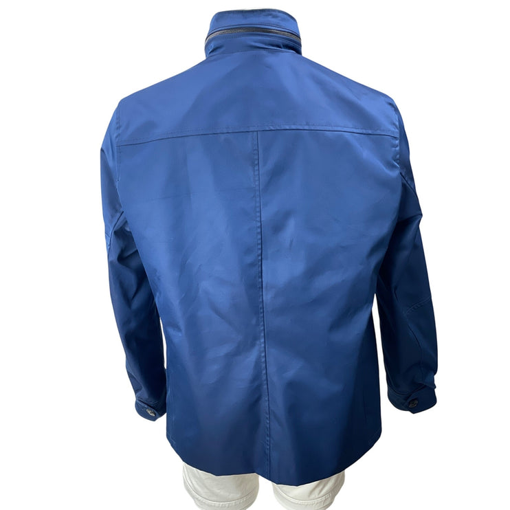 Banana Republic Men's Blue Long Sleeve Utility Pocket Water Resist Coat Jacket L