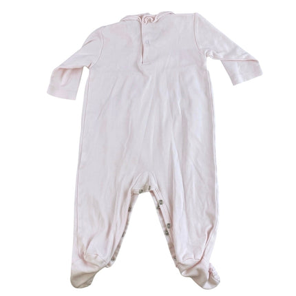 Kissy Kissy Baby Girls Pink Long Sleeve Ruffle Frogsuit One Piece Onesie Size 9M