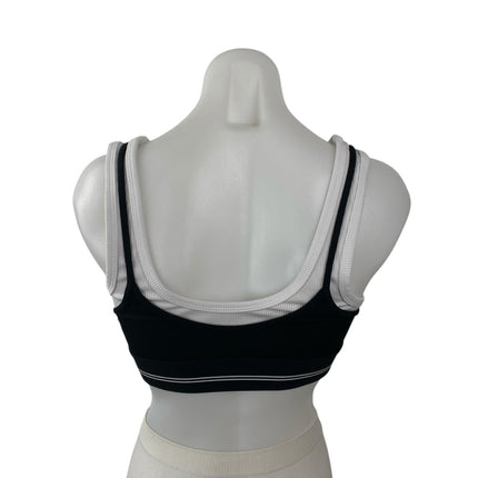 Alo Yoga Airbrush Better Together Women's Black Athletic Activewear Sports Bra S