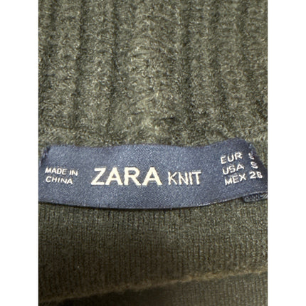 Zara Green Sleeveless Knit Tank Top & Mini Skirt Yoga Athletic Activewear Set S