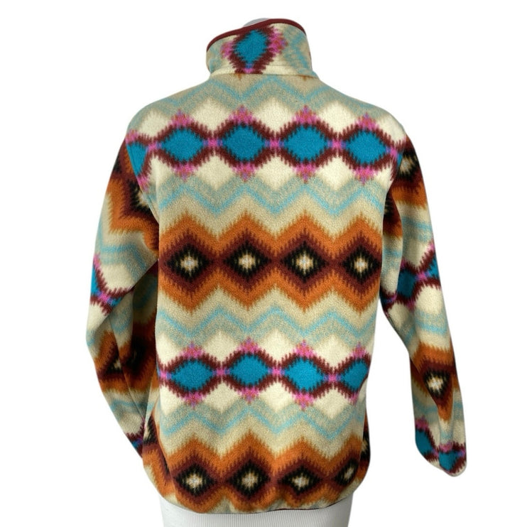 Patagonia Synchilla Snap T Timber Twist Aztec Multicolor Long Sleeve Sweater S