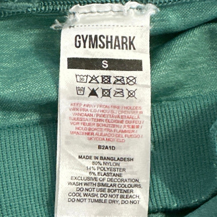 Gymshark Adapt Fleck Green Sleeveless Layered Seamless Athletic Sports Bra Top S