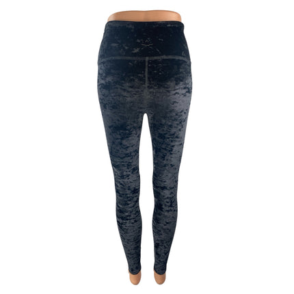 Beyond Yoga Velvet Motion Black Skinny Gym Athletic Activewear Leggings Pants S