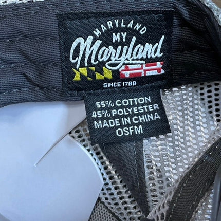Maryland My Maryland Blue Crab Embroidery Camouflage Mesh Back Trucker Hat OSFM