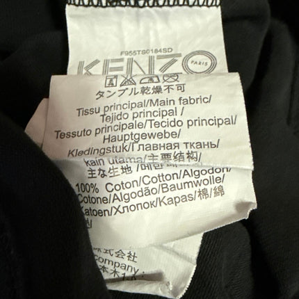 Kenzo Women's Black Tiger Graphic Print Short Sleeve Pullover Tee T-Shirt Top M