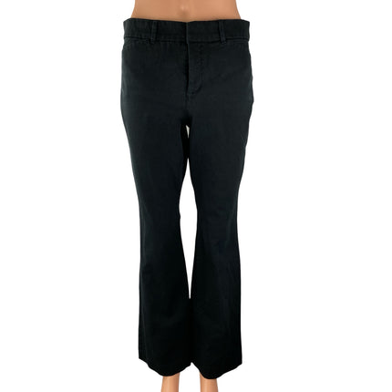 Old Navy Pixie Women's Black High Waisted Flared Bootcut Trousers Pants Size 8