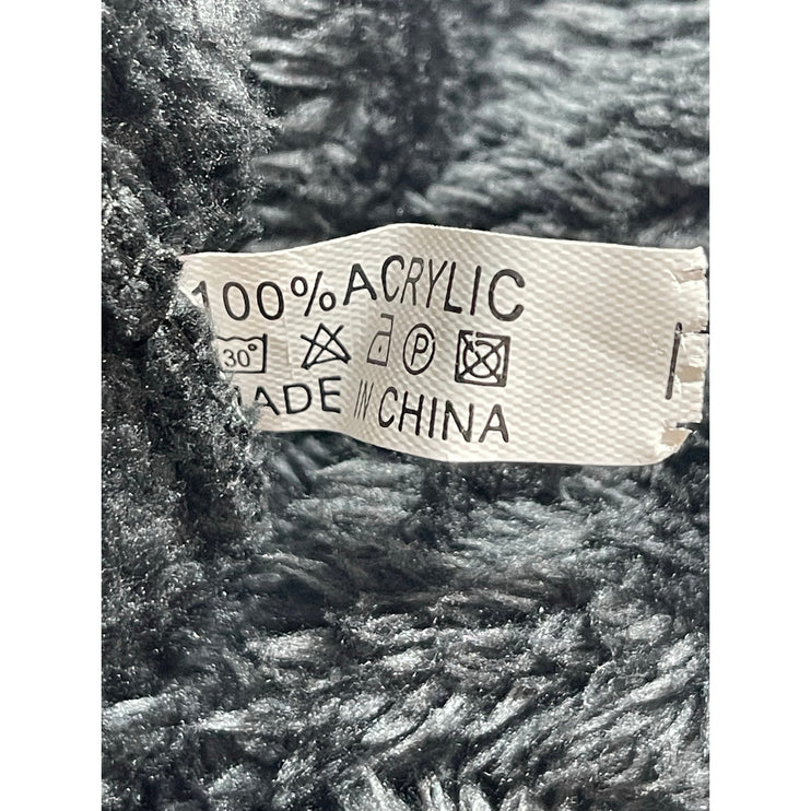 NY New York Women's Black Rib Knit Cuffed Snow Winter Bonnet Beanie Hat One Size