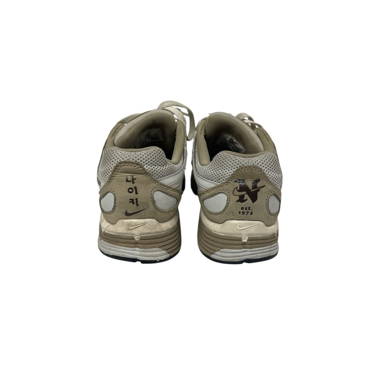 Nike P-6000 Bowerman Brown Gray Mesh Low Top Lace Up Athletic Sneakers Shoes 7