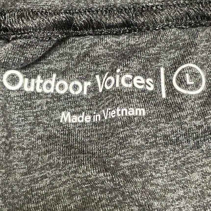 Outdoor Voices Men's Heather Black Drawstring Athletic Jogger Sweat Pants Size L