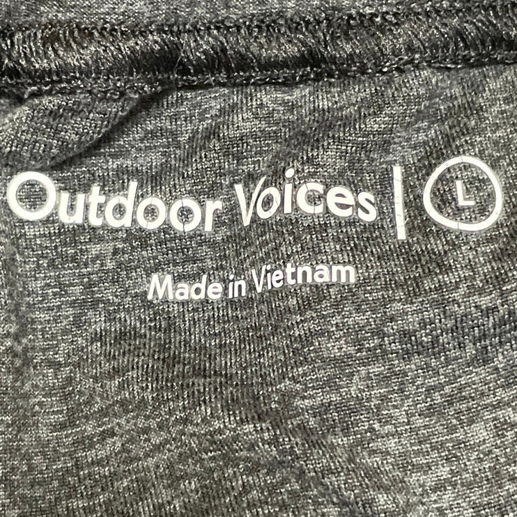 Outdoor Voices Men's Heather Black Drawstring Athletic Jogger Sweat Pants Size L