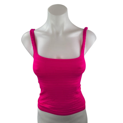 Free People Intimately Pink Sleeveless Square Neck Slim Cami Camisole Tank Top M