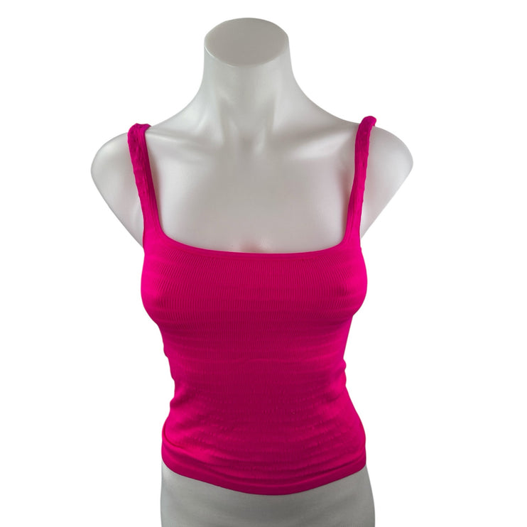 Free People Intimately Pink Sleeveless Square Neck Slim Cami Camisole Tank Top M