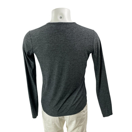 Outdoor Voices Men's Dark Gray Heather Long Sleeves Pullover Tee T-shirt Top S